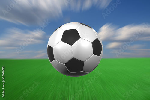 flying at high speed football 3D illustration © Designpics