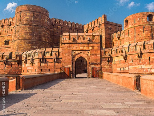Photography Agra Fort, The Unesco world Heritage site, located in Agra, Uttar Pradesh, India