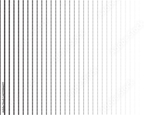 Vertical dots line halftone pattern ,black dots background.