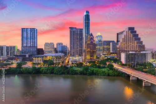 Austin  Texas  USA downtown skyline.