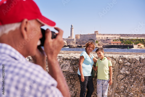 Photography Happy tourists on holidays