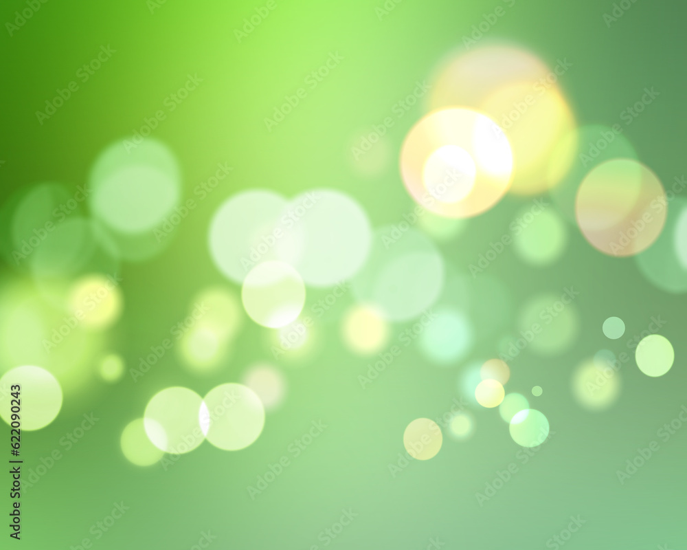 Background of green bokeh lights Background of green bokeh lights