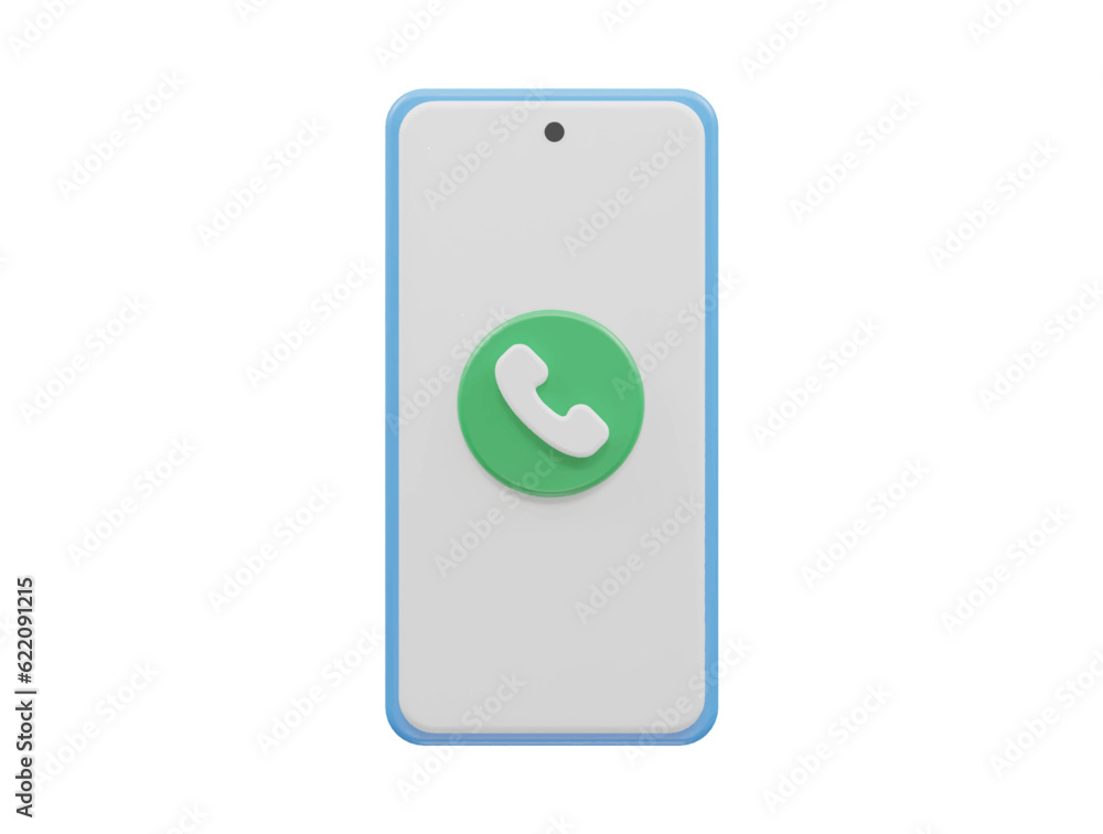 Phone call icon vector 3d render transparent Phone call icon vector 3d render transparent