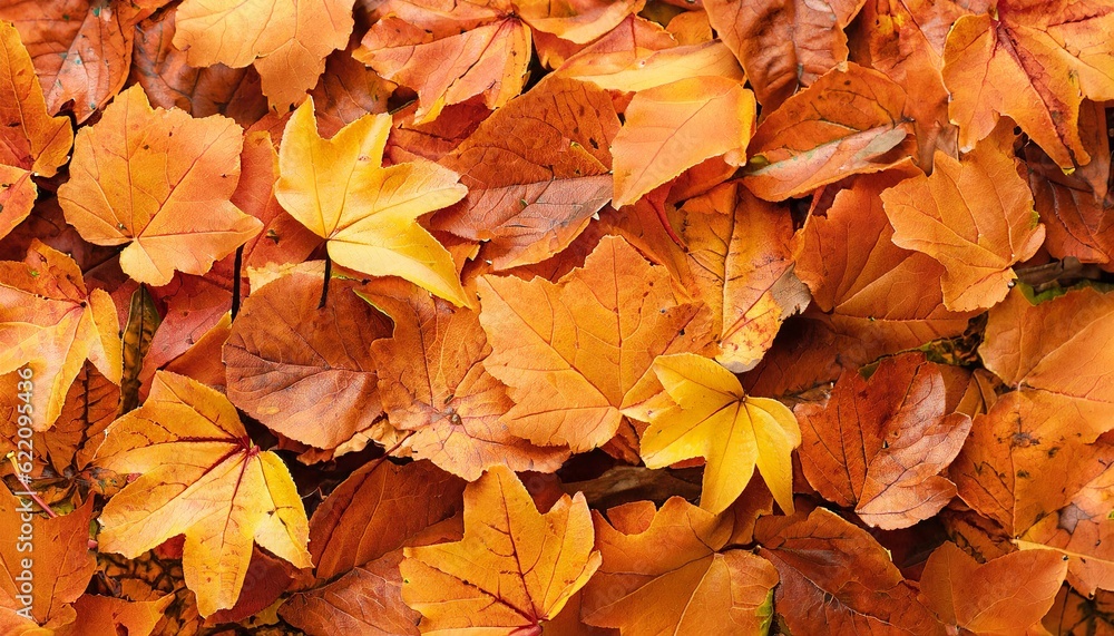 Maple leaves background, autumn background, Generative AI Maple leaves background, autumn background, Generative AI