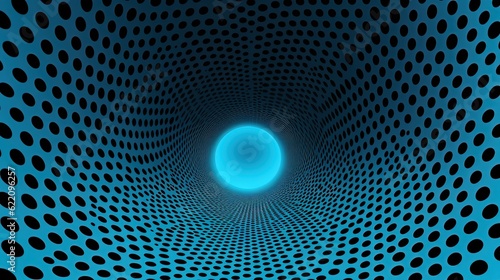 Black blue hole. Blue hole. In style of vector illustration. Generative AI