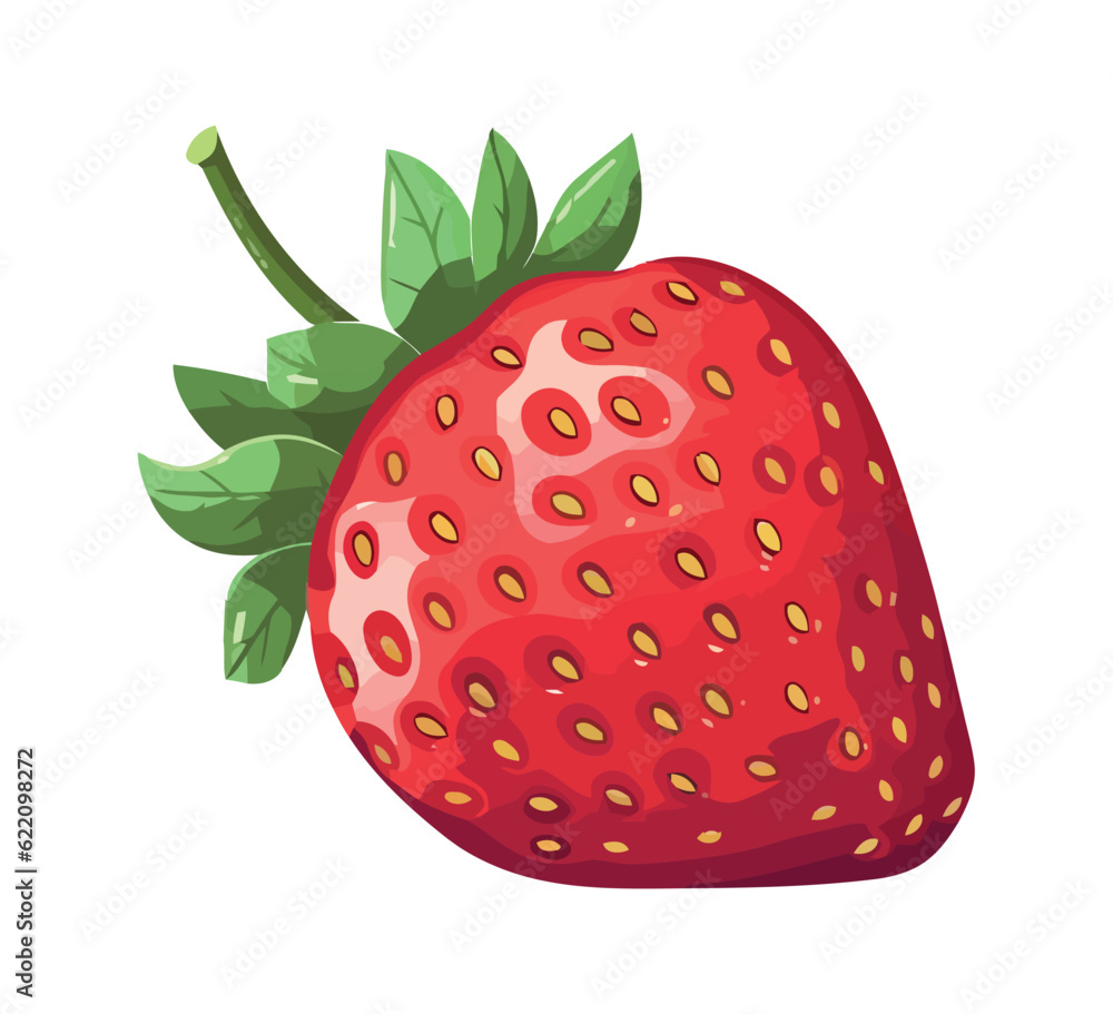 strawberry fruit on white background strawberry fruit on white background