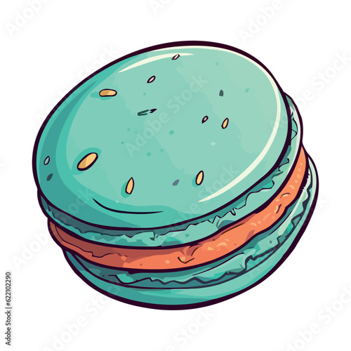 Sweet gourmet dessert macaroon cookie