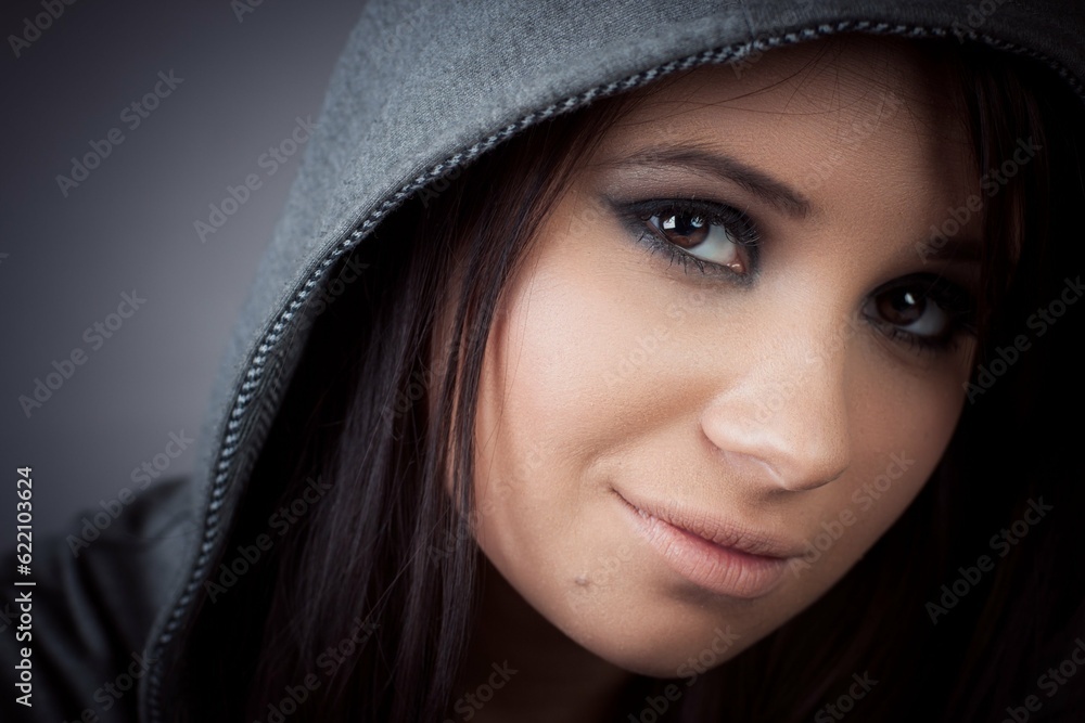Hip hop rap girl portait for your design Hip hop rap girl portait for your design