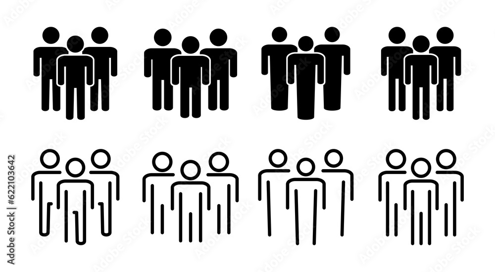 People icon set illustration. person sign and symbol. User Icon vector People icon set illustration. person sign and symbol. User Icon vector