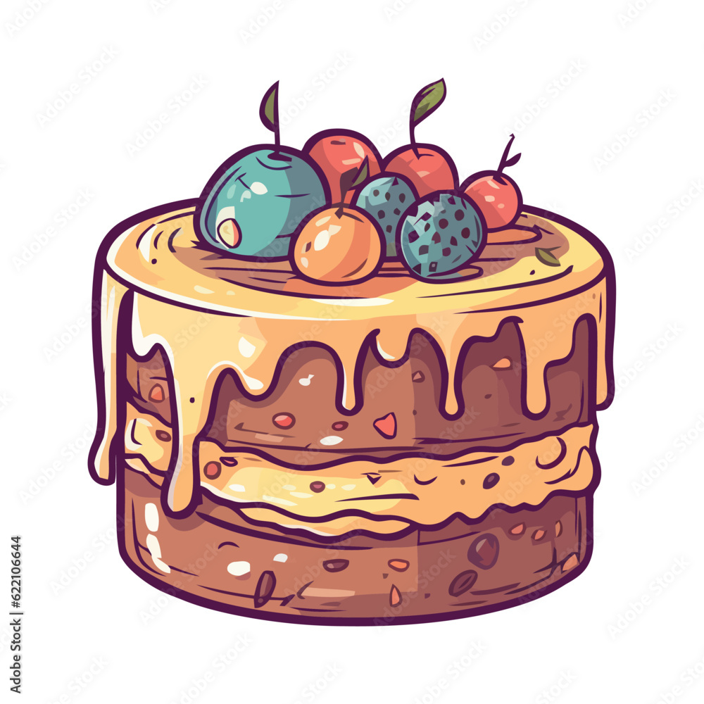 Sweet pie slice with fresh berry fruit Sweet pie slice with fresh berry fruit