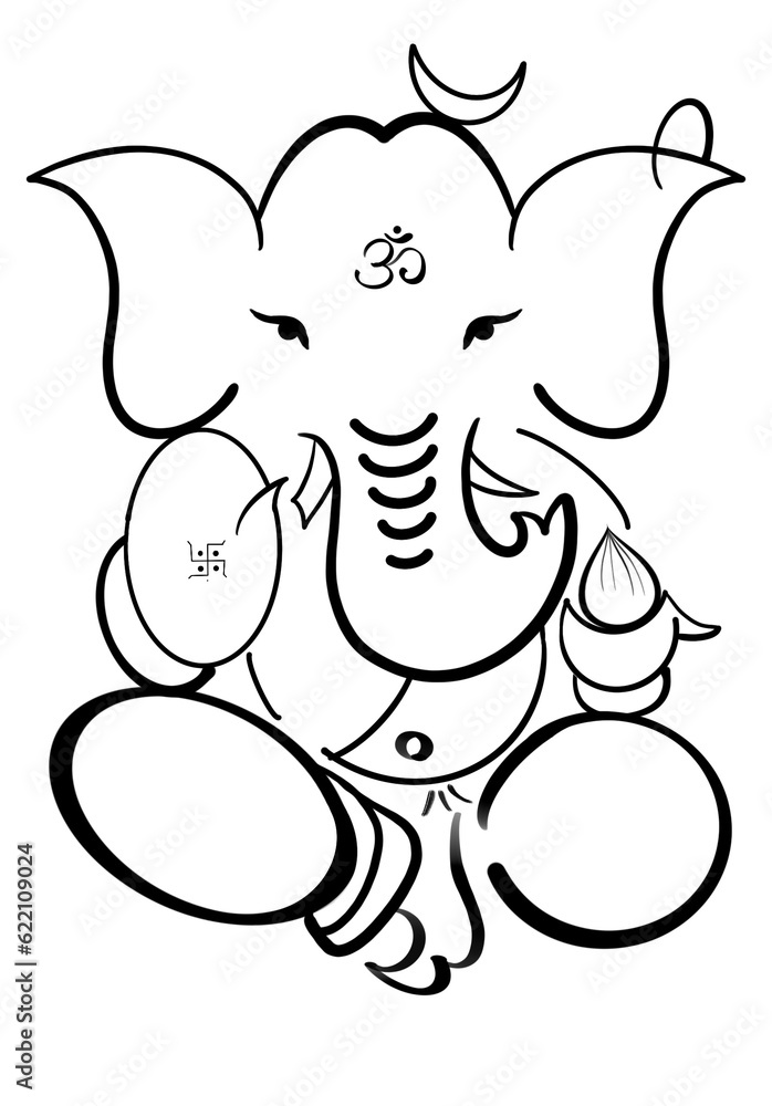 Ganesha Art Ganapathi art - Lord Ganesh - Design PNG Ganesha Art Ganapathi art - Lord Ganesh - Design PNG