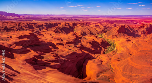 amazing aerial view of the colorados canyon