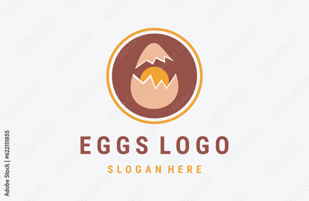 Fresh Egg Logo template designs, logo vector illustration