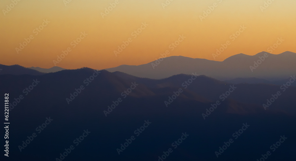 Sunset in the mountains Sunset in the mountains