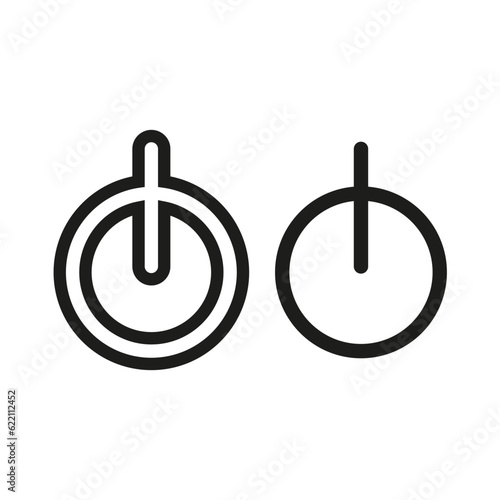Shut down power On or Off icon . Vector illustration.