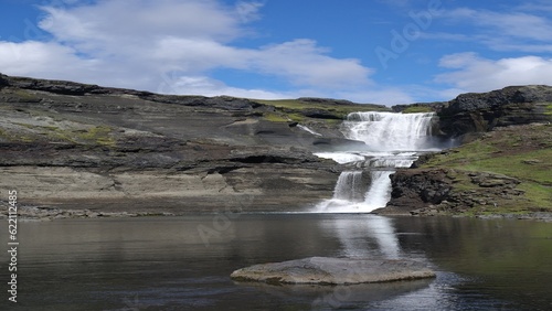 Oferufoss waterfall  Eldgja gorge  Iceland