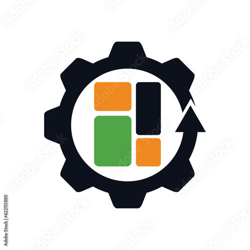 management logo template. Icon Illustration Brand Identity. Isolated and flat illustration. Vector graphic