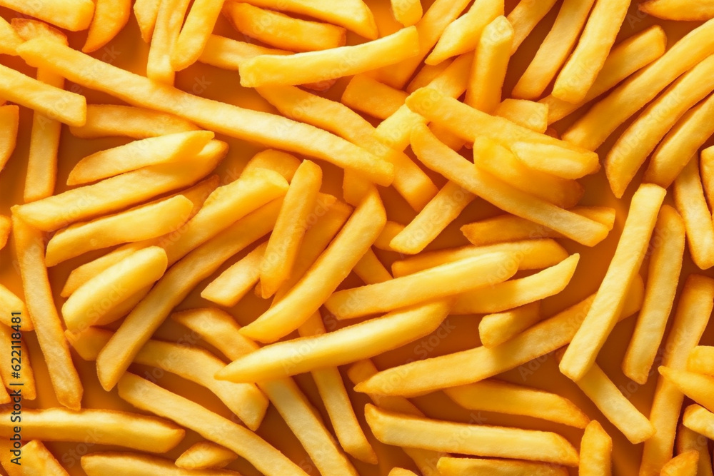 fat fry fast french chip meal background snack food potato food tasty. Generative AI. fat fry fast french chip meal background snack food potato food tasty. Generative AI.