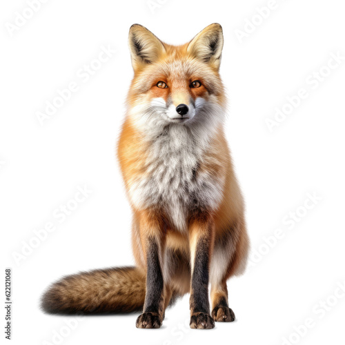 Fox, isolated on transparent background, PNG