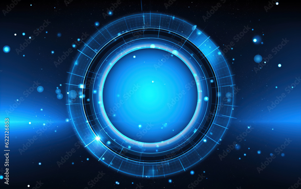 Glowing Technology Circle Background,created with generative ai tecnology. Glowing Technology Circle Background,created with generative ai tecnology.