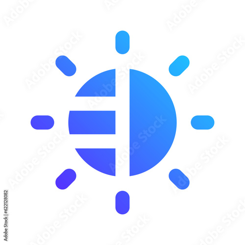brightness gradient fill icon