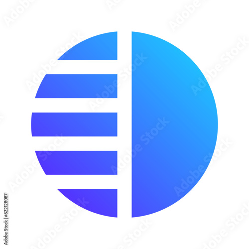 contrast gradient fill icon