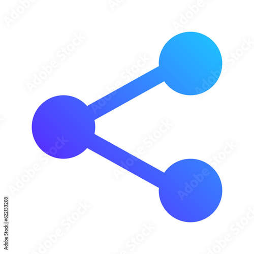 share gradient fill icon