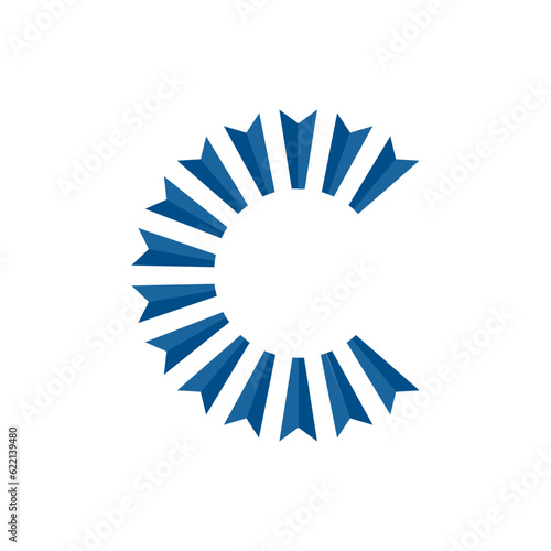 Monogram design vector logo. Monogram initial letter mark C logo design. Monogram design vector logo. Monogram initial letter mark C logo design simple C monogram