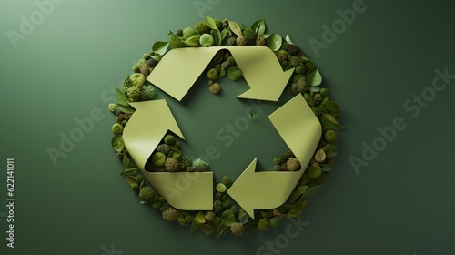 Nachhaltige Kreisläufe: Das Recycling-Symbol als Symbol für Umweltschutz und Ressourcenschonung