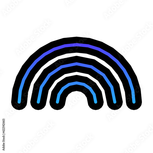 rainbow gradient fill icon