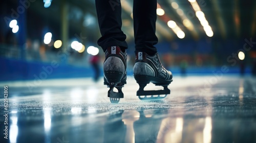 speed skating athlete generative ai