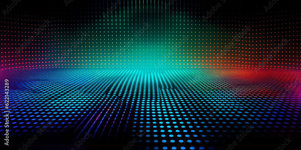 beautiful 3D hologram on a dark background. Generative AI beautiful 3D hologram on a dark background. Generative AI