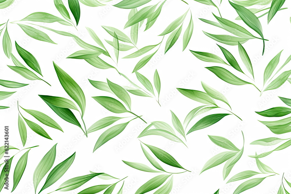 green leaves on white background green leaves on white background