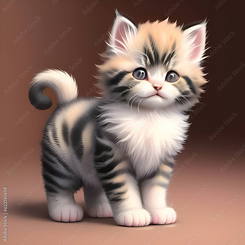 Purebred fluffy kitten Purebred fluffy kitten