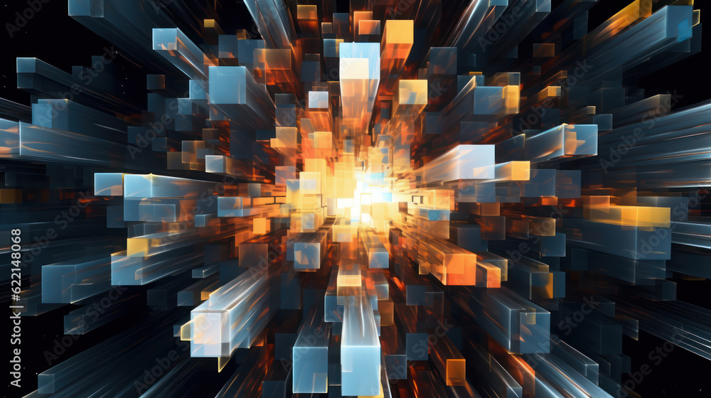 Obraz premium Abstract metal background. Futurist dynamism