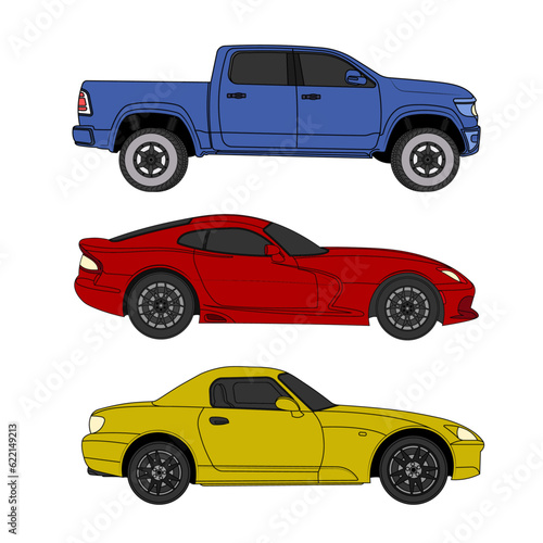 Simple Car Vector Art illustration and Graphics Free Downloads and Modification.