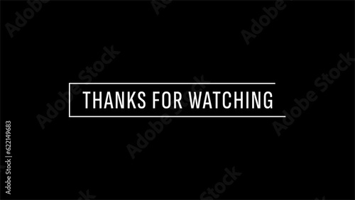 Thanks for watching animation video. High-quality 4K footage photo