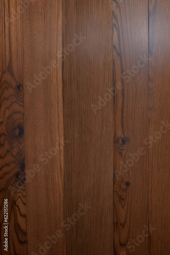 brown blank walnut wood texture background, generative ai
