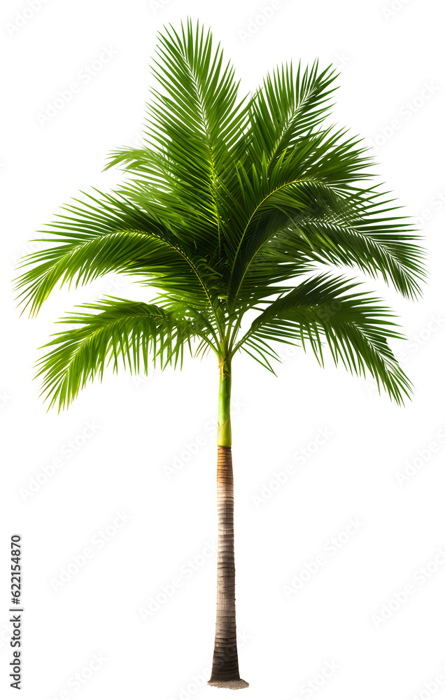 Naklejka premium palm tree isolated on white