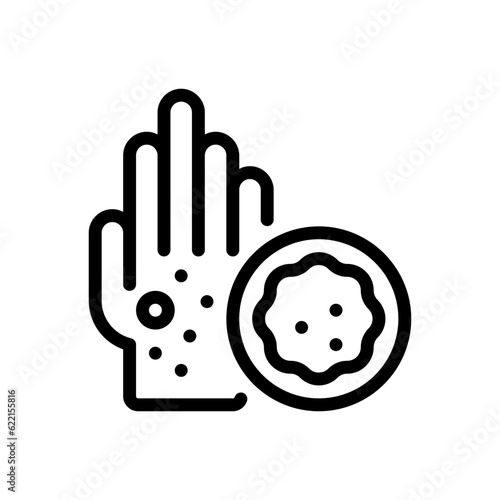 skin cancer vector icon