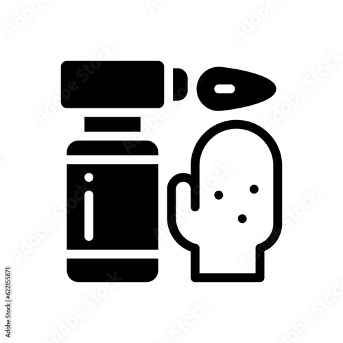 blowtorch glyph icon