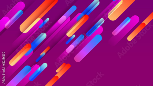 Abstract Geometric Memphis Background colorful shape
