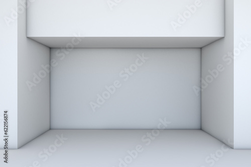 Wallpaper Mural Empty storefront with shadow. 3D illustration. Template for design Torontodigital.ca