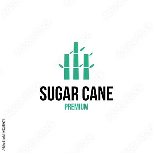 Creative Sugar Cane Logo Design Concept Vector Illustration Symbol Icon