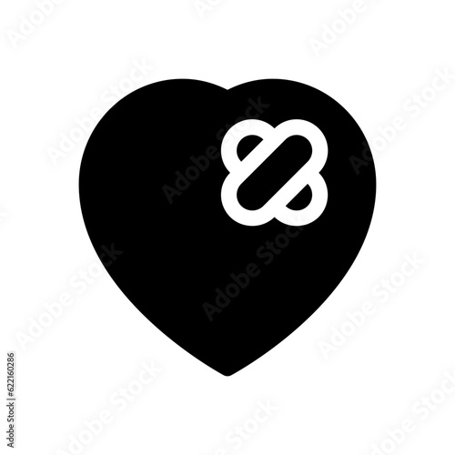 heart glyph icon