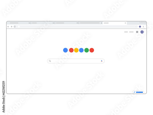 Search engine homepage browser search bar exploration user interface simple