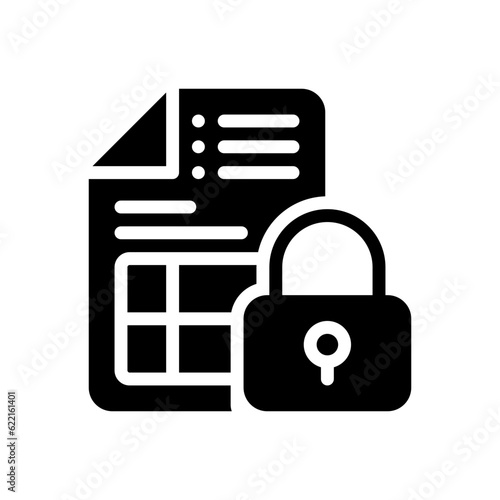 confidentiality glyph icon