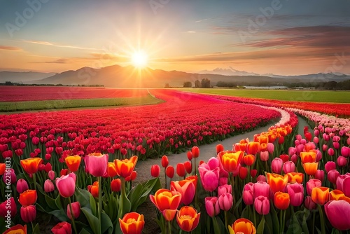 field of tulips #622161833