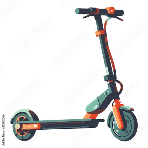 Cute push scooter illustration