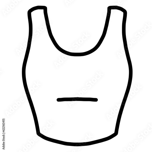 clothes drawing women's tops sleeveless 